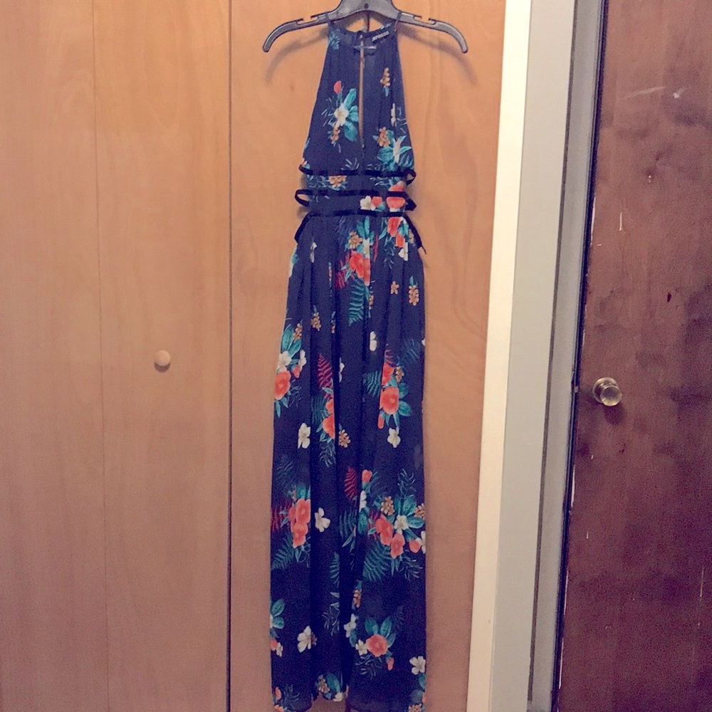 Tropical Floral Maxi Dress - Express - Size M